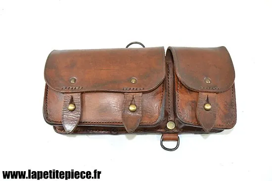 Cartouchière gauche modèle 1935 / 37 france ww2 - restaurée 